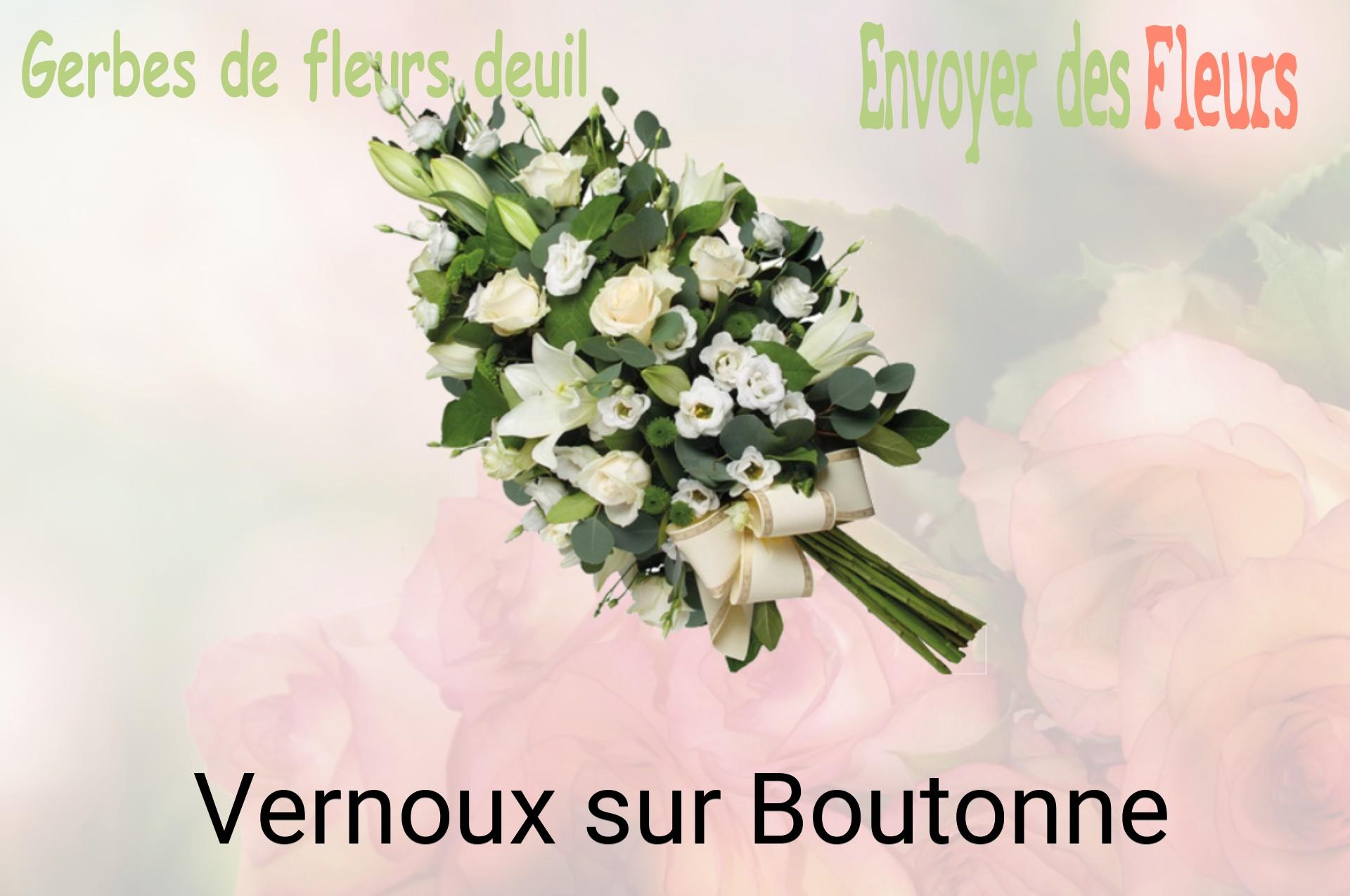 Gerbe de fleurs de deuil livrée à Vernoux-sur-Boutonne